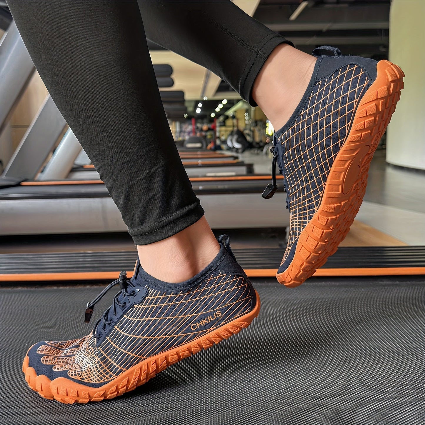 Striped Lace-Up Water Shoes for Men & Women – Quick-Dry Non-Slip Rubber Sole Aqua Shoes for Beach, Swimming, Diving, Hiking, Yoga & Indoor Fitness, Lightweight All-Season Footwear