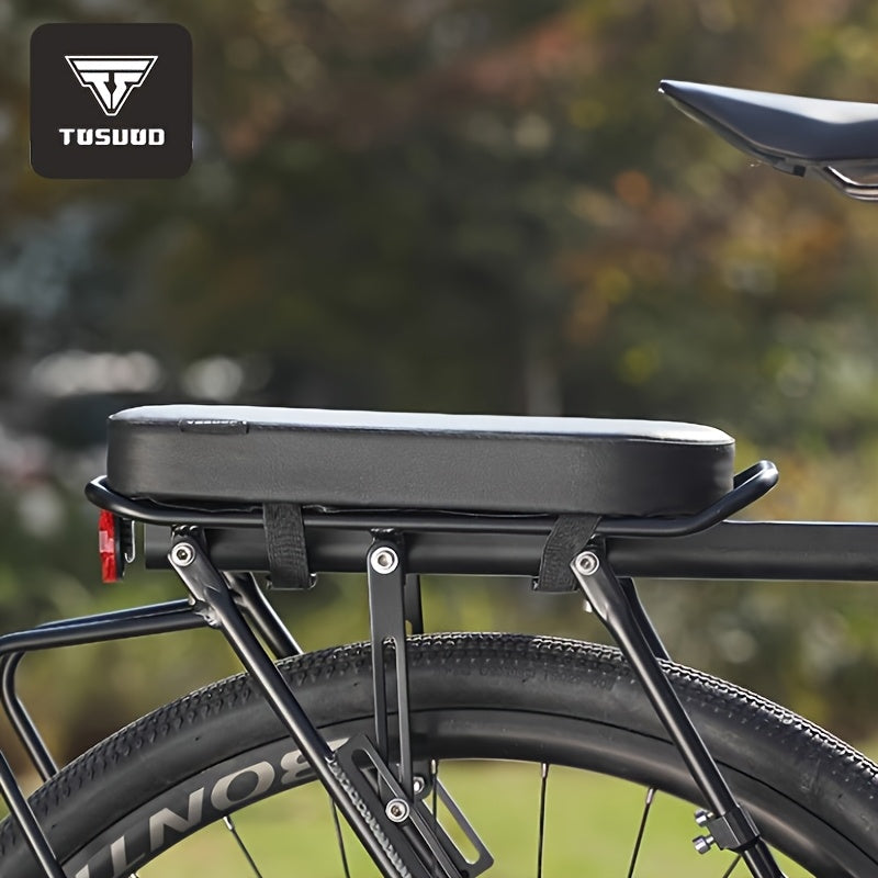Bike Seat Cushion Cover – Comfortable PU Leather Bicycle Seat Pad with Durable Stitched Edges, Easy Install, Fits Most Bikes, Enhanced Riding Experience for Men & Women