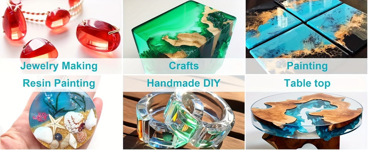 24 Color Liquid Epoxy Resin Colorant Set - Highly Concentrated Resin Dye for Jewelry Making, Resin Art, Painting and DIY Crafts, 0.35oz / 10ml Each, Complete Color Kit for Beginners and Artists