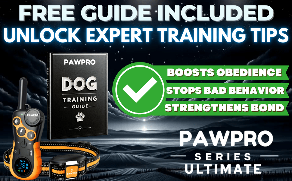 Dog Training Collar with Remote 4-Mile Range – 124 Adjustable Levels 4 Modes Beep Vibration Shock Night-Light Rechargeable E-Collar for Dogs 5–135 lbs with Training Guide