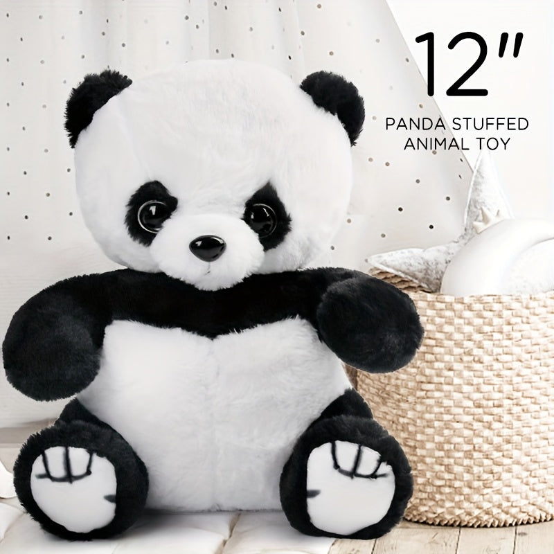 Light Up Panda Stuffed Animal 8 & 12 Inch – Cute Panda Bear Plush Toy with LED Glow Light, Soft Hugging Plushie Gift for Kids Boys Girls, Birthday Christmas Holiday Home Decor