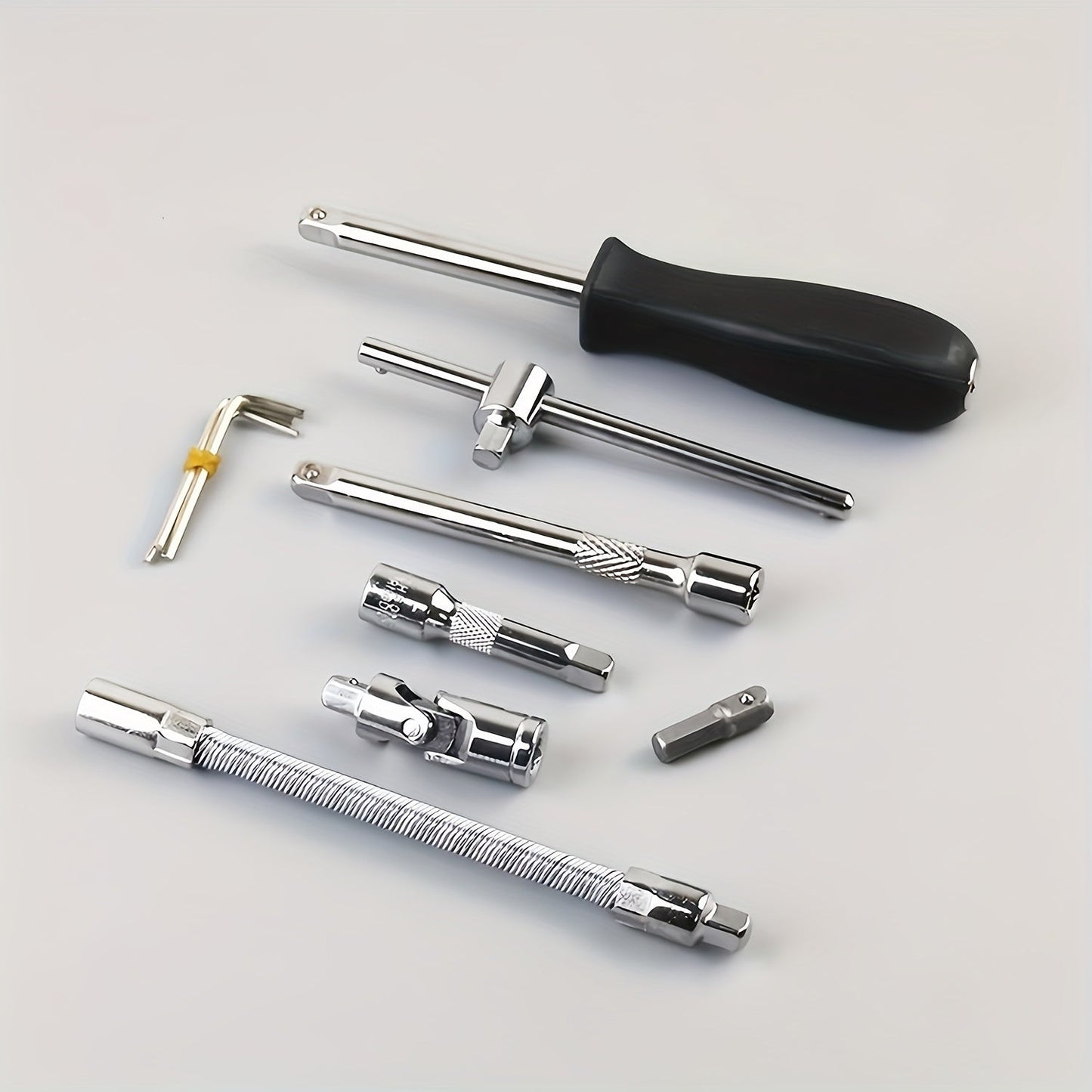 46pcs Home & Car Repair Tool Set – Ratchet Torque Wrench, Screwdriver & Socket Kit for Car, Motorcycle, Bicycle & Household Repairs