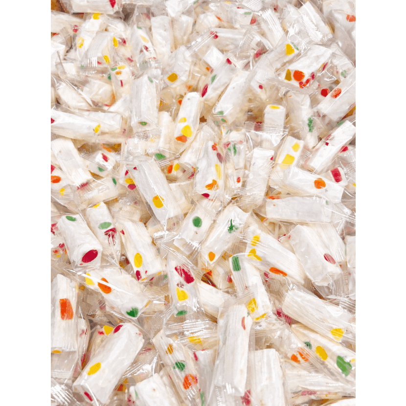 Original Jujube Nougat Candy Soft Chewy Nougat Colorful Jelly Pieces Individually Wrapped Sweet Snack Gift 8oz 1lb 3lb