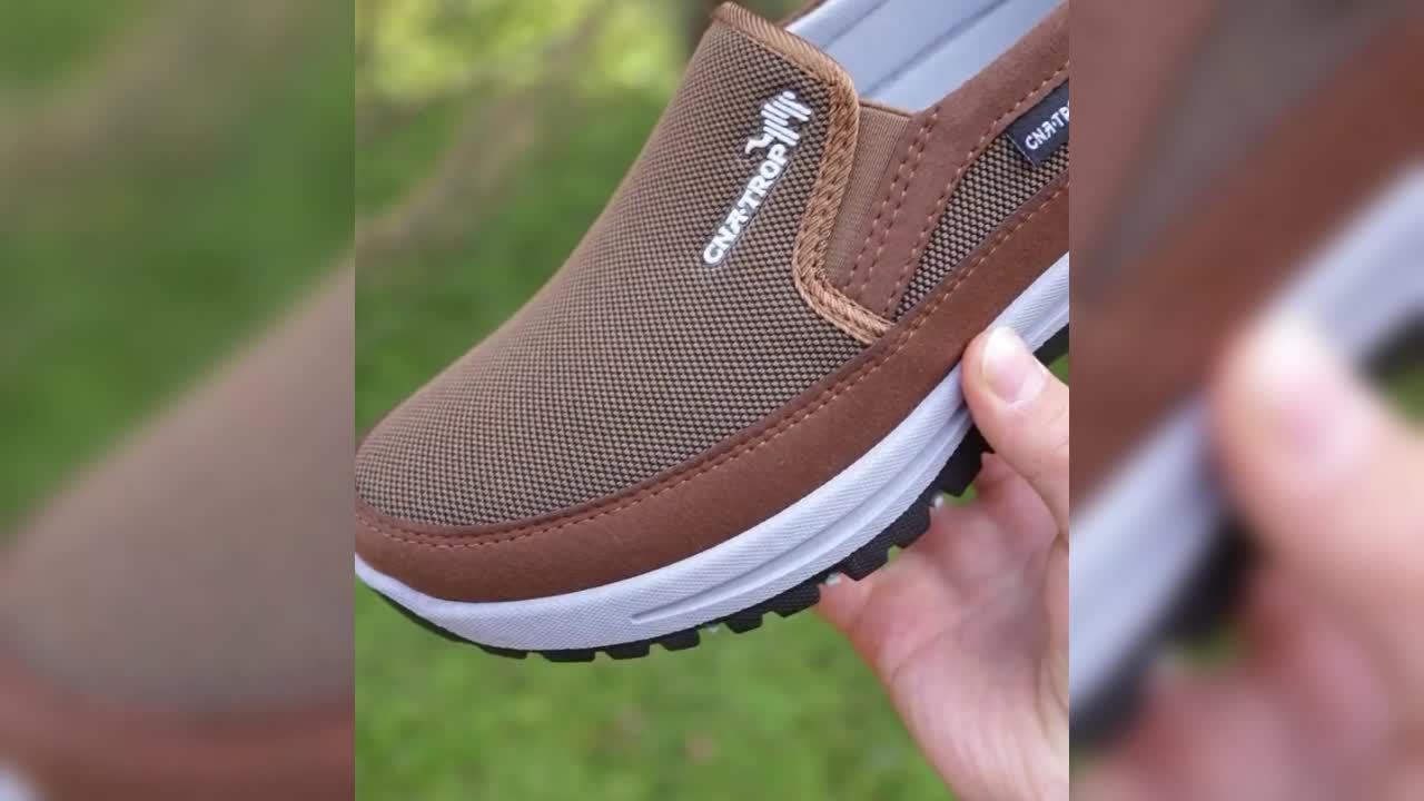 Men's Casual Walking Shoes - Lightweight Comfortable Everyday Sneakers with Cushioned Support for Walking, Travel and Daily Wear, Available in Grey, Black, Brown and Navy, Sizes US 7.5 to 12.5