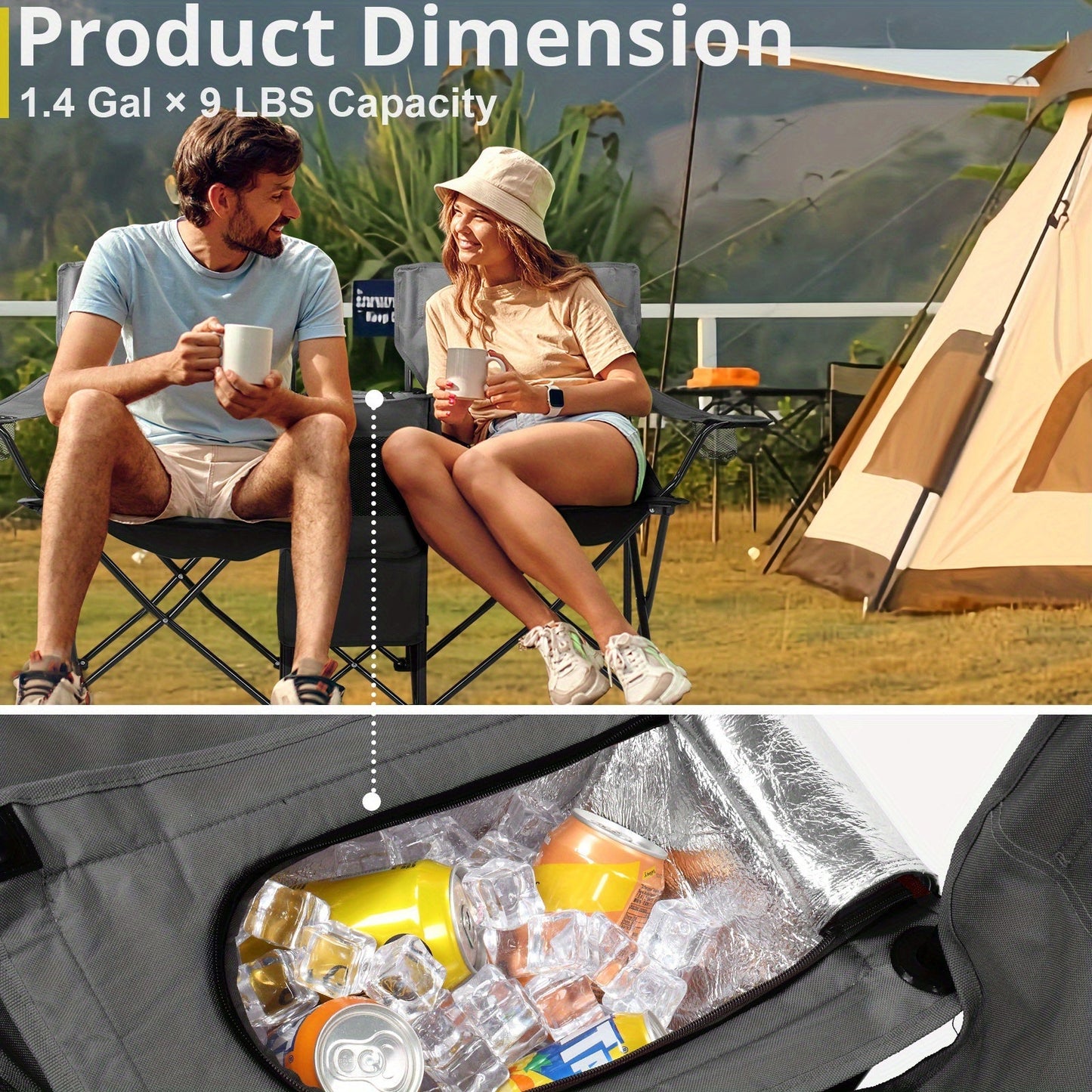 Folding Outdoor Fishing Chair with Sun Umbrella Iron Alloy Frame Oxford Fabric 187 Lb Capacity Portable Beach Patio Camping Chair with Storage Bag Red Black Grey Blue Coconut Pineapple Pattern