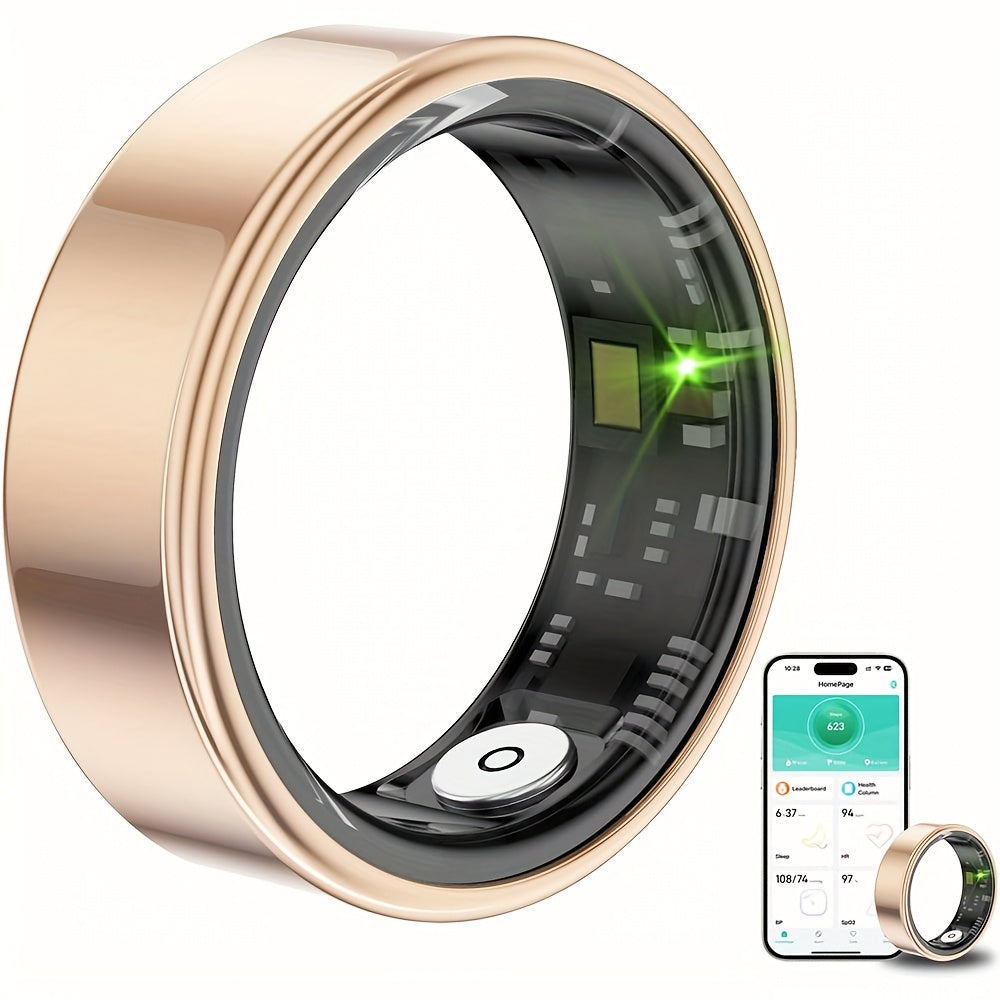Smart Ring for Men & Women 2026 – Health Fitness Tracker with Heart Rate HRV Sleep Tracking Steps Calories Body Temperature & Stress Monitor, Bluetooth 5.3 Compatible iPhone Android