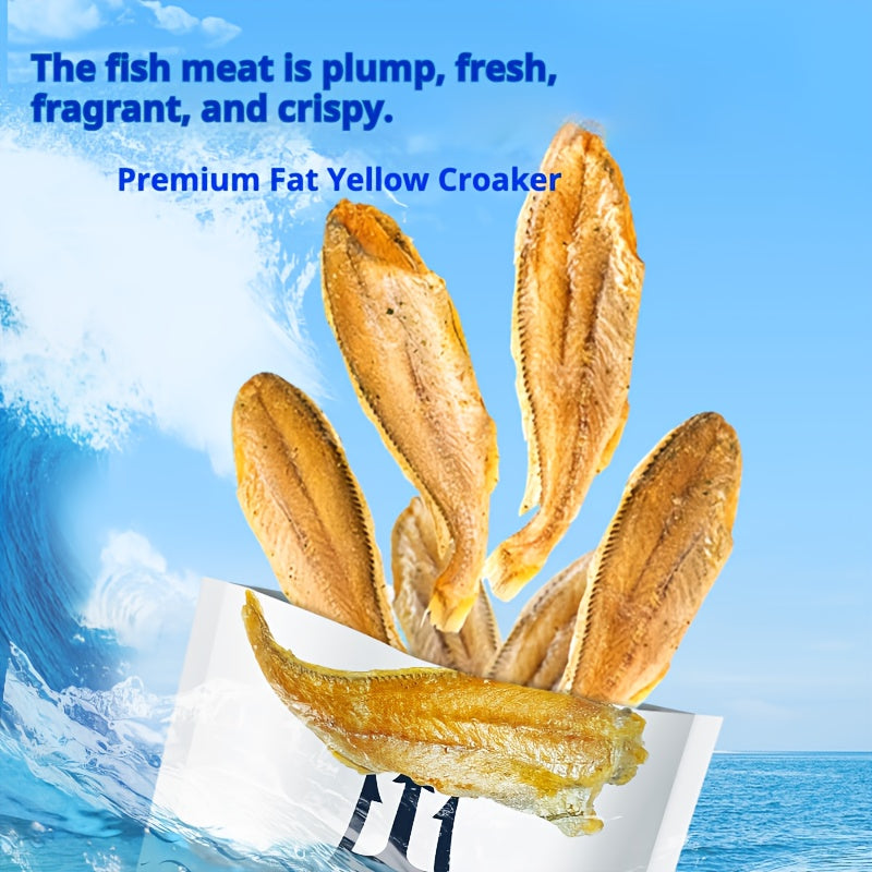 Crispy Whole Yellow Fish Snacks 5 Pack (30g Each) – Ready-to-Eat Asian Seafood Crisps, High Protein Crunchy Fish Chips for Snacking, Lunchbox & On-the-Go