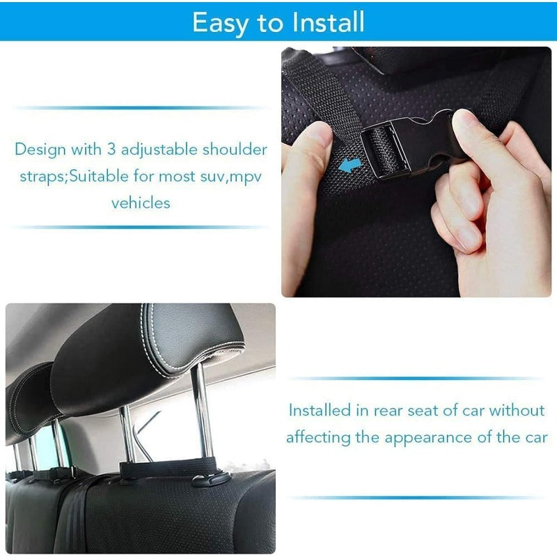 Car Trunk Organizer with 8 Pockets – Large Capacity Waterproof Backseat Hanging Storage Bag for SUV, Truck & MPV, Car Interior Organizer for Men & Women