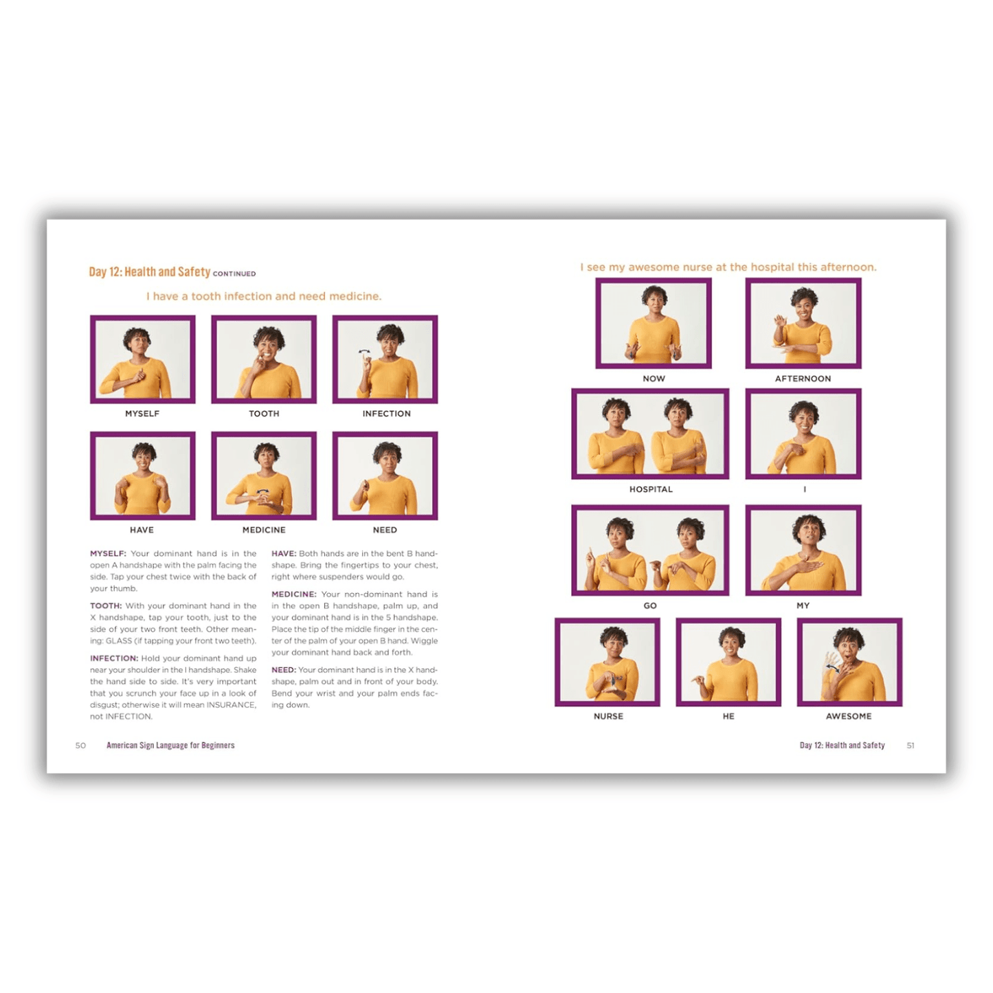 American Sign Language for Beginners Spiral Bound Book - Learn ASL Signing Essentials in 30 Days with Photos, Vocabulary & Deaf Culture Guide