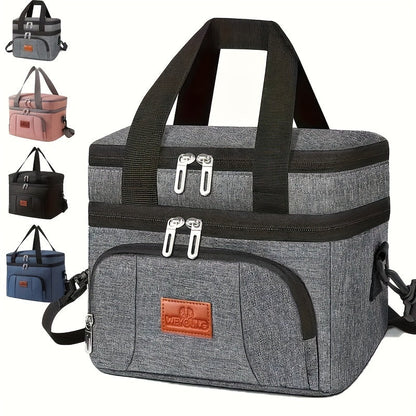 Insulated Lunch Bag Oxford Cloth – Portable Thermal Food Bag for Work, School & Picnic – Multi-Purpose Lunch Box Bag for Snacks, Takeaway & Meal Prep – Leakproof & Reusable, 4 Colors