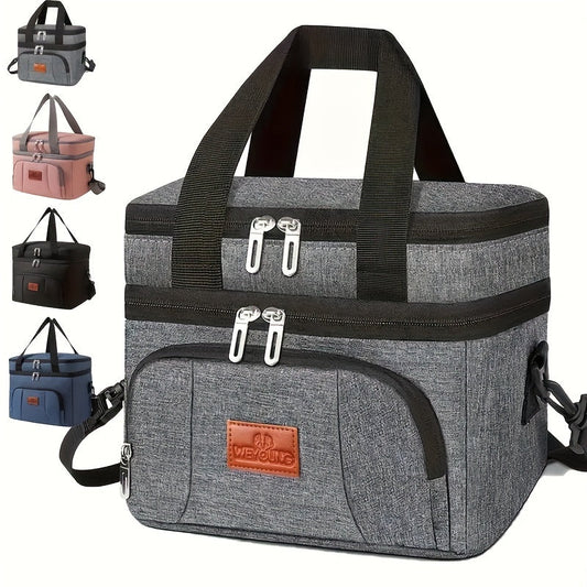 Insulated Lunch Bag Oxford Cloth – Portable Thermal Food Bag for Work, School & Picnic – Multi-Purpose Lunch Box Bag for Snacks, Takeaway & Meal Prep – Leakproof & Reusable, 4 Colors