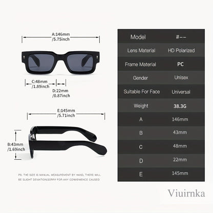 Chunky Square Retro Fashion Glasses 2-Pack - Bold Thick Frame UV400 Eyewear for Men Women, Nightlife Parties, Raves, Festivals, Halloween Costumes & Everyday Statement Look