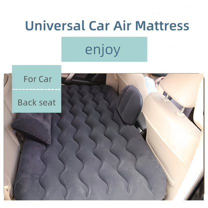 Inflatable Car Mattress for Back Seat SUV Truck MPV – Portable Air Bed with 2 Pillows for Camping Road Trips Outdoor Travel Dark Blue