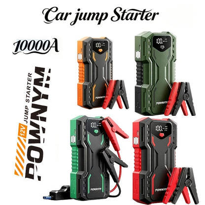 Car Jump Starter 10000A 7-in-1 with 150PSI Air Pump – Portable Battery Booster for Gas & Diesel Engines, High-Pressure Pump, Vehicle Emergency Kit, Power Bank