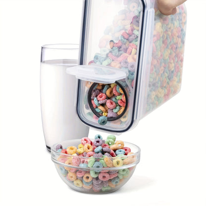 Airtight Food Storage Containers 4-Pack (4L/135oz) Extra Large BPA-Free Cereal Containers for Pantry Organization - Bulk Storage for Grain, Rice & Nuts, Kitchen Organizer Set, Great Christmas Gift