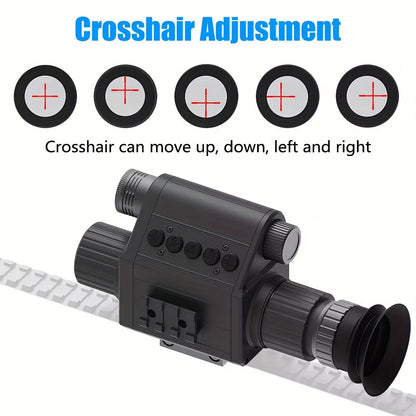 Digital Night Vision Monocular 5x Zoom 300M Range – 940nm Infrared 50mm Lens HD1080P Photo Video Aluminum Alloy Scope with 2 Rechargeable Batteries for Hunting, Fishing, Camping & Wildlife Observation