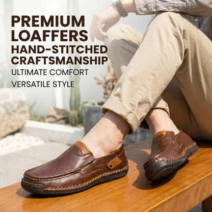 Men's Slip-On Loafers Lightweight Comfortable Casual Shoes for Driving Shopping Everyday Wear Flexible All-Season Footwear Black Light Brown Dark Brown Sizes US 3.5-12.5