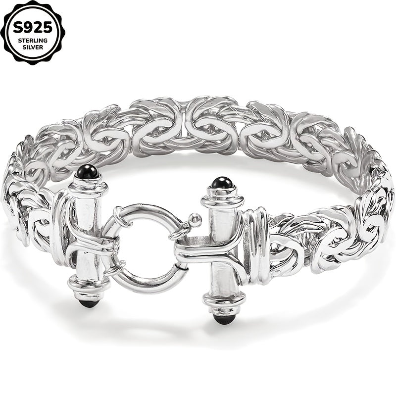925 Sterling Silver Classic Women's Bracelet – Elegant Silver Chain Bracelet for Anniversary, Graduation & Valentine's Day, Holiday Gift Box Included