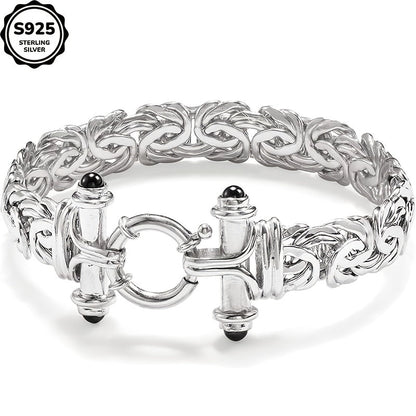 925 Sterling Silver Classic Women's Bracelet – Elegant Silver Chain Bracelet for Anniversary, Graduation & Valentine's Day, Holiday Gift Box Included