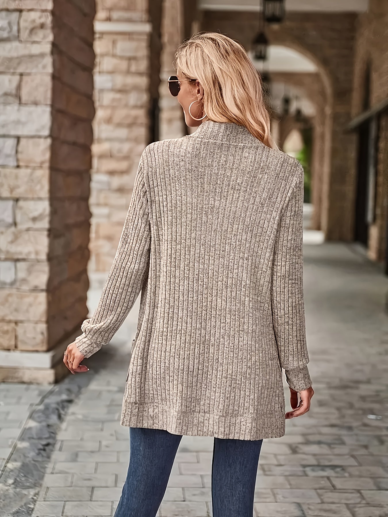 Women's Loose Casual Long Sleeve Blouse Solid Color Pocket Thread Splicing Relaxed Fit Top 10 Colors S-XXL Everyday Wear