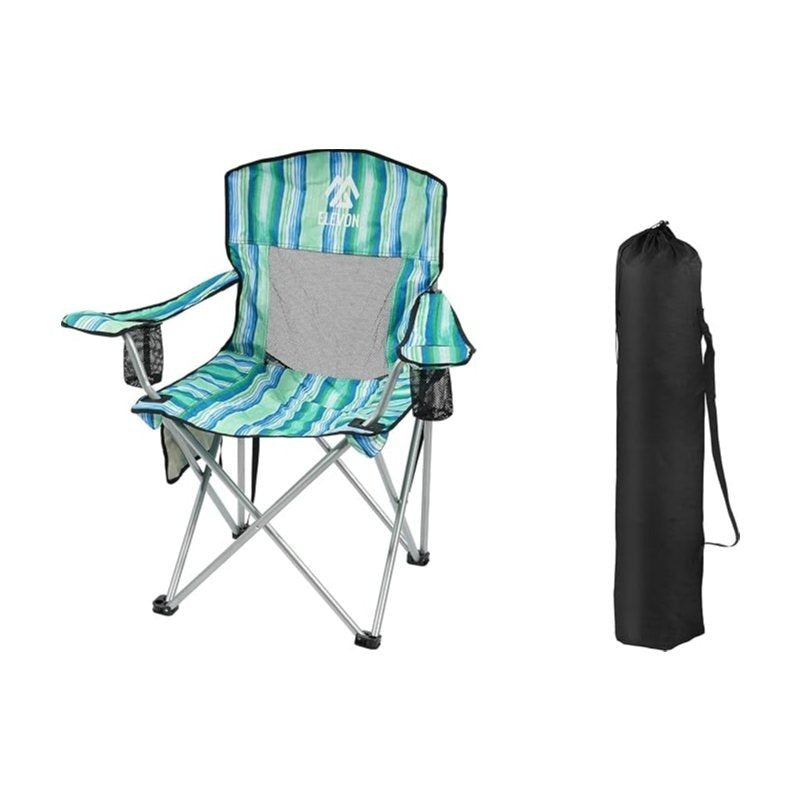 Folding Camping Chair with Tilting Canopy Sunshade – 225LBS Capacity, 22.8" Wide Seat, Mesh Cup Holder & Carry Bag, Portable Beach Lawn Chair for Camping, Hiking & Outdoor Events – 9 Color Options