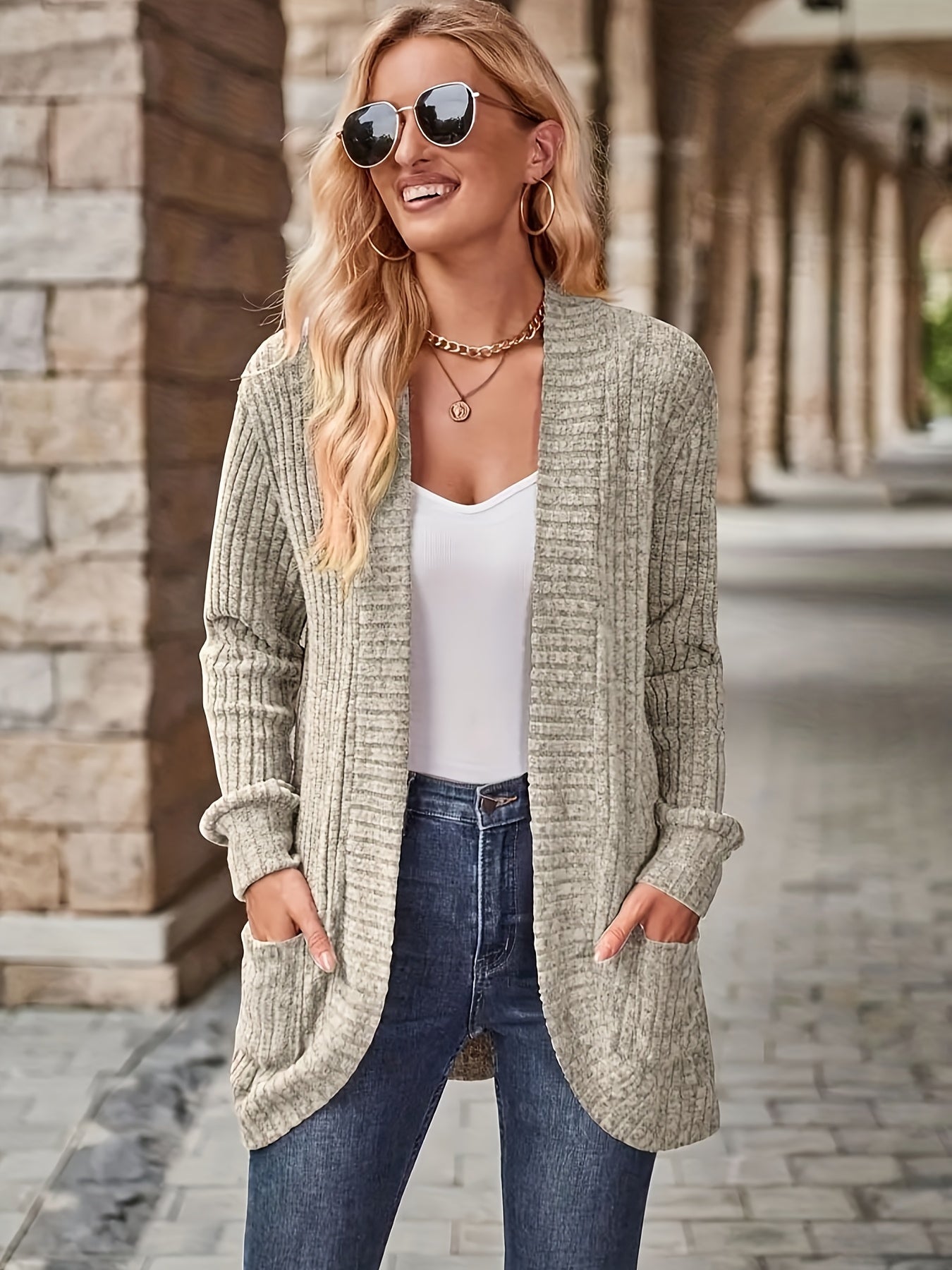 Women's Loose Casual Long Sleeve Blouse Solid Color Pocket Thread Splicing Relaxed Fit Top 10 Colors S-XXL Everyday Wear