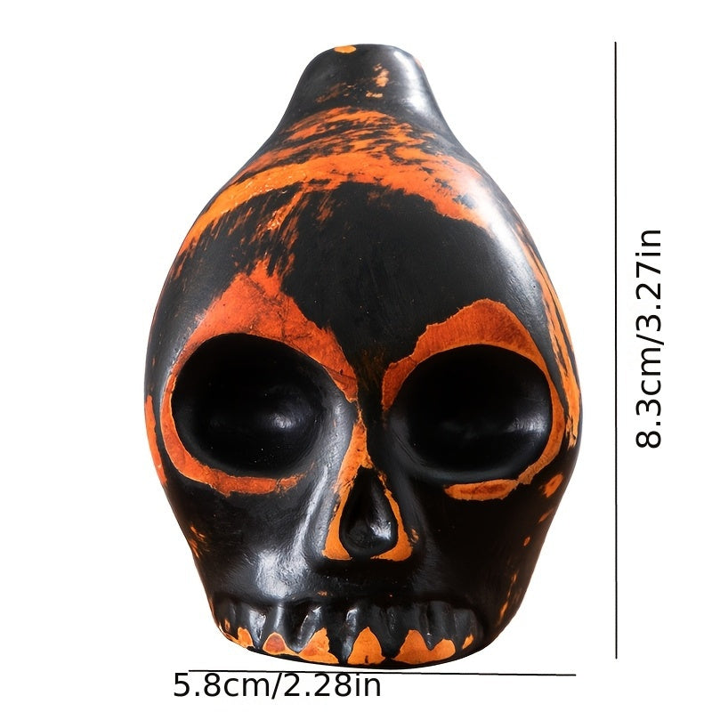 Aztec Death Whistle Handcrafted Ceramic Skull Musical Instrument Replica – Unique Gift for History Lovers, Collectors & Halloween Decor, No Batteries Required