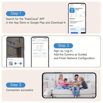 2-Pack WiFi Security Camera 2K QHD PTZ 355° Pan – Dual-Band 2.4G/5G AI Motion Detection, Color Night Vision, Two-Way Audio, Cloud & SD Storage, Baby Monitor, Indoor Home Surveillance Camera