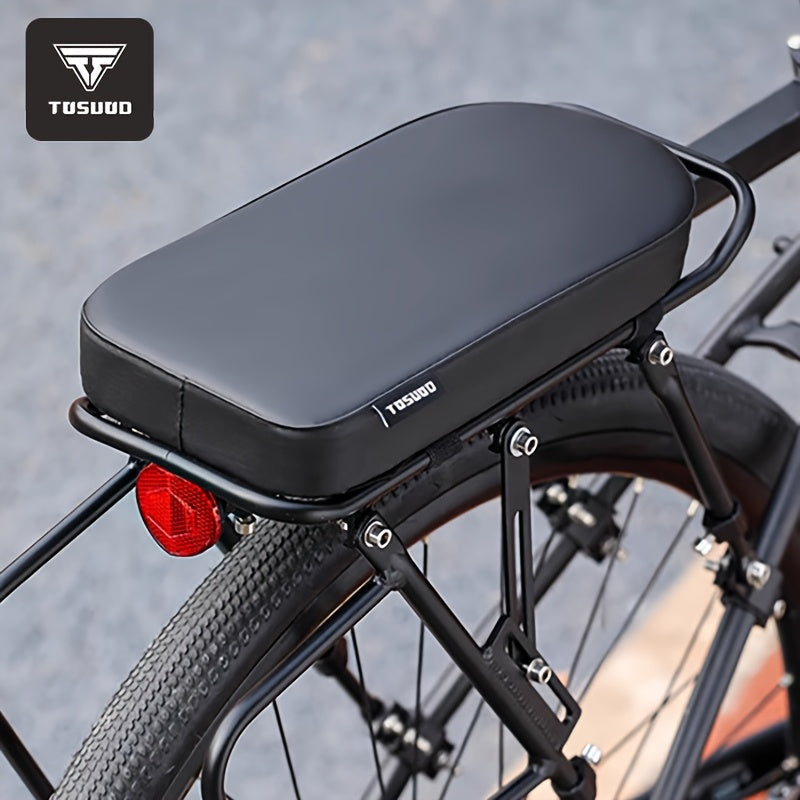 Bike Seat Cushion Cover – Comfortable PU Leather Bicycle Seat Pad with Durable Stitched Edges, Easy Install, Fits Most Bikes, Enhanced Riding Experience for Men & Women