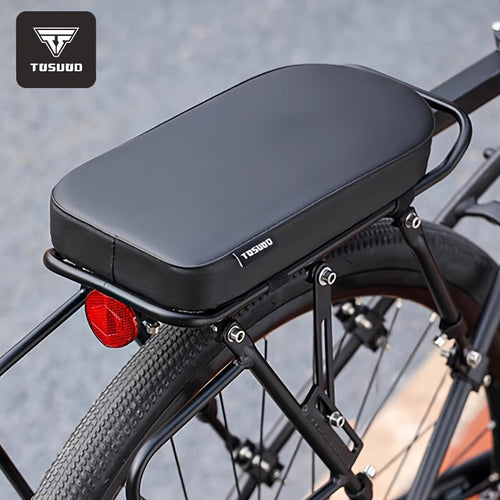Bike Seat Cushion Cover – Comfortable PU Leather Bicycle Seat Pad with Durable Stitched Edges, Easy Install, Fits Most Bikes, Enhanced Riding Experience for Men & Women
