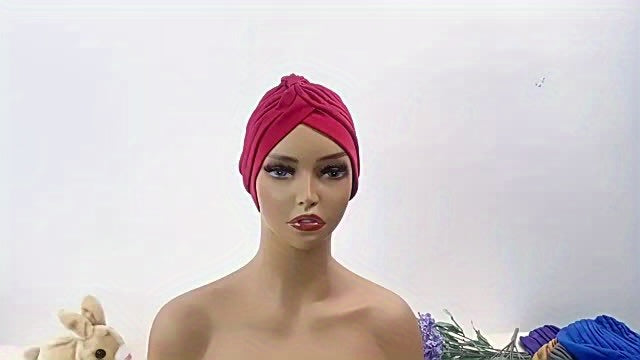 15-Pack Bohemian Turban Head Wraps for Women – Pre-Tied Pleated Head Scarves, Multicolor Twisted Hair Wraps & Beanie Caps, Breathable Ultra-Soft Headbands for Chemo, Hair Loss & Everyday Style