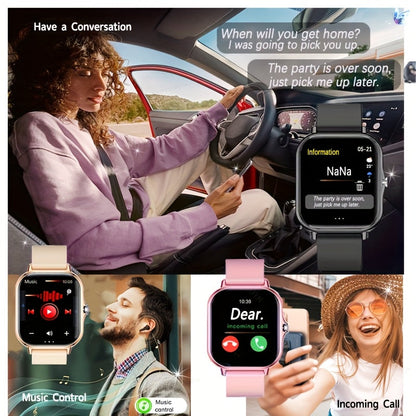 Smart Watch 1.83" Bluetooth Calling & Message Fitness Tracker – Multi-Sport Modes, Music Playback, Remote Camera, GPS Positioning, Compatible with Android & iPhone, Perfect Gift for Men & Women