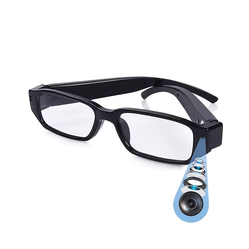 1080P HD Video Glasses Camera with TF Card Slot – Portable Digital Recorder, USB Powered, No Driver Required, for Sports, Outdoor Activities & Meetings, Includes 32GB TF Card