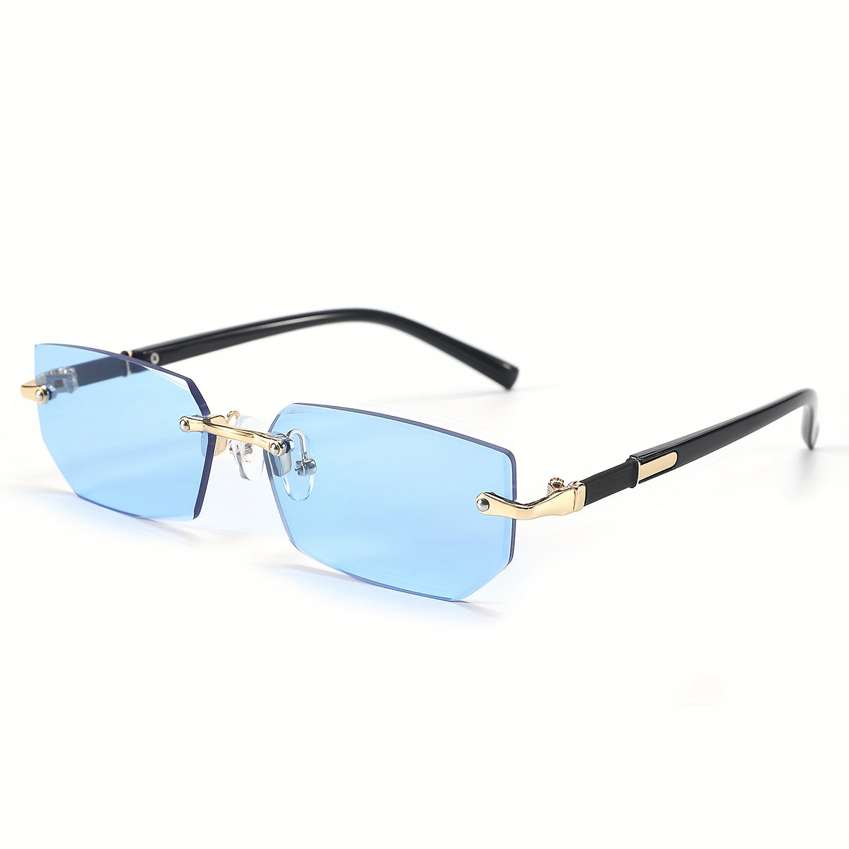 Frameless Gradient Sunglasses 5-Pack for Men & Women – No-Frame UV Eyewear in 5 Colors (Gray, Red, Blue, Black & Brown), Lightweight Casual Sunglasses for Daily Wear & Parties