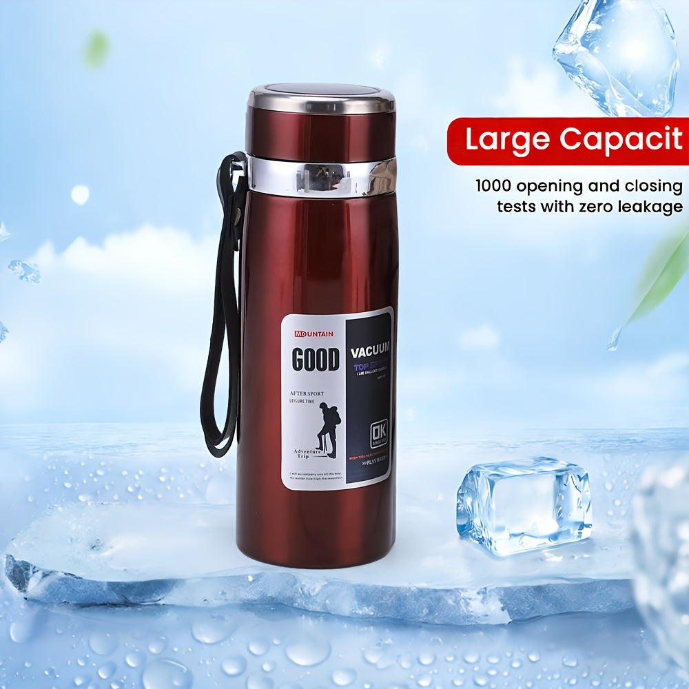 Insulated Water Bottle 33.81oz Large Capacity, 316 Stainless Steel Double-Wall Vacuum Flask with Leak-Proof Lid for Camping, Travel, Gym & Everyday Hydration
