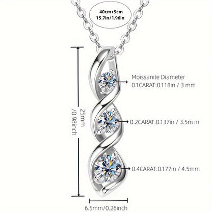 925 Sterling Silver Moissanite Hexagram Star Pendant Necklace for Women – Hypoallergenic Nickel-Free Vintage Inspired Design, Sparkling CZ Star of David Necklace, Perfect Mother’s Day Gift for Her