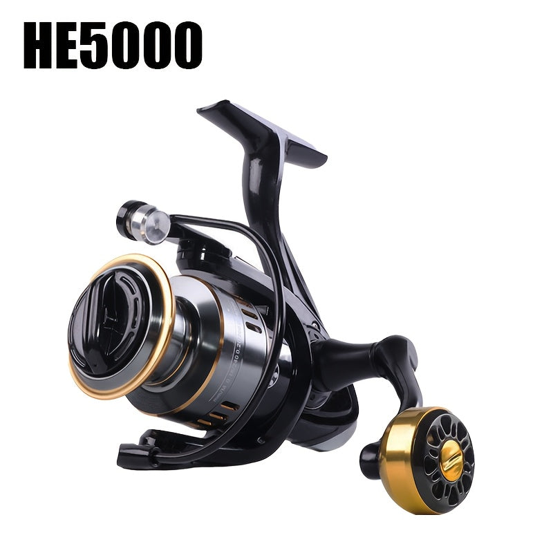 Spinning Fishing Reel HE1000-7000 – 5.2:1 Gear Ratio 22LB Max Drag Metal Body Left Right Hand Interchangeable Smooth Sensitive for Freshwater Saltwater Bass Trout Carp Fishing