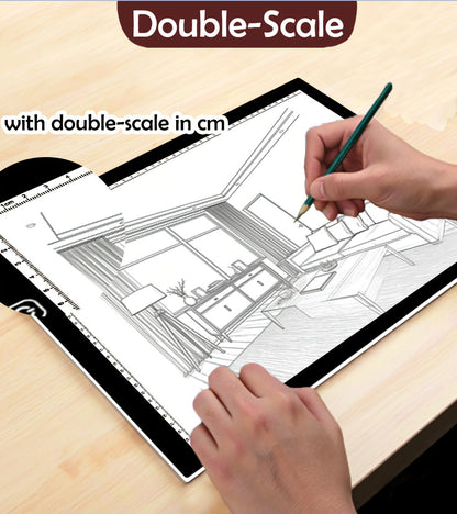 LED Light Pad A2 A3 A4 Adjustable Brightness Dual Light Strip Tracing Board Diamond Painting Sketching Drawing Art Light Box