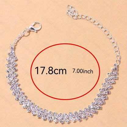 Women's Waterproof Stainless Steel Anklet Heart Butterfly Tennis Ankle Bracelet Vintage Elegant Beach Foot Jewelry for Women Girls Summer