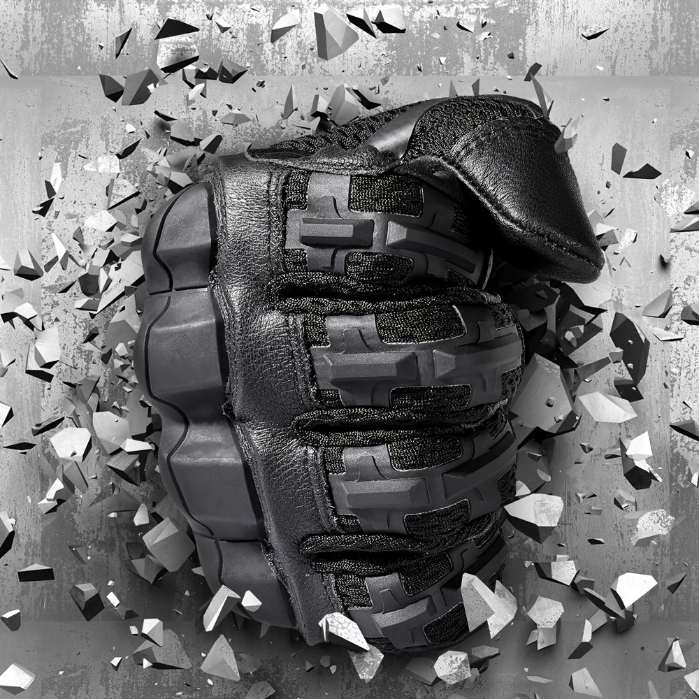 Tactical Full Finger Gloves with Touchscreen Compatibility Anti-Skid Wear-Resistant for Motorcycle Hiking Camping Hunting Shooting Cycling Outdoor Sports Men Women Black