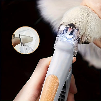 LED Pet Nail Clipper for Cats & Dogs – Precise Trimmer with Ergonomic Non-Slip Handle & Built-In LED Light for Safe Easy Grooming, Essential Pet Nail Care Tool, 2-Pack