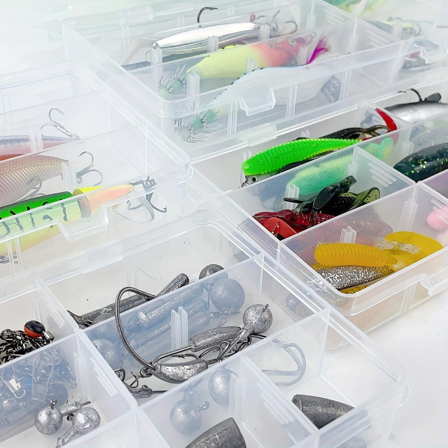 346pcs Fishing Lures Kit with Tackle Box – Crankbaits, Minnow, Spinnerbaits, Soft Baits, Jigs, Hooks, Weights & Sinkers for Freshwater Saltwater Fishing, Complete Tackle Set Gift for Men
