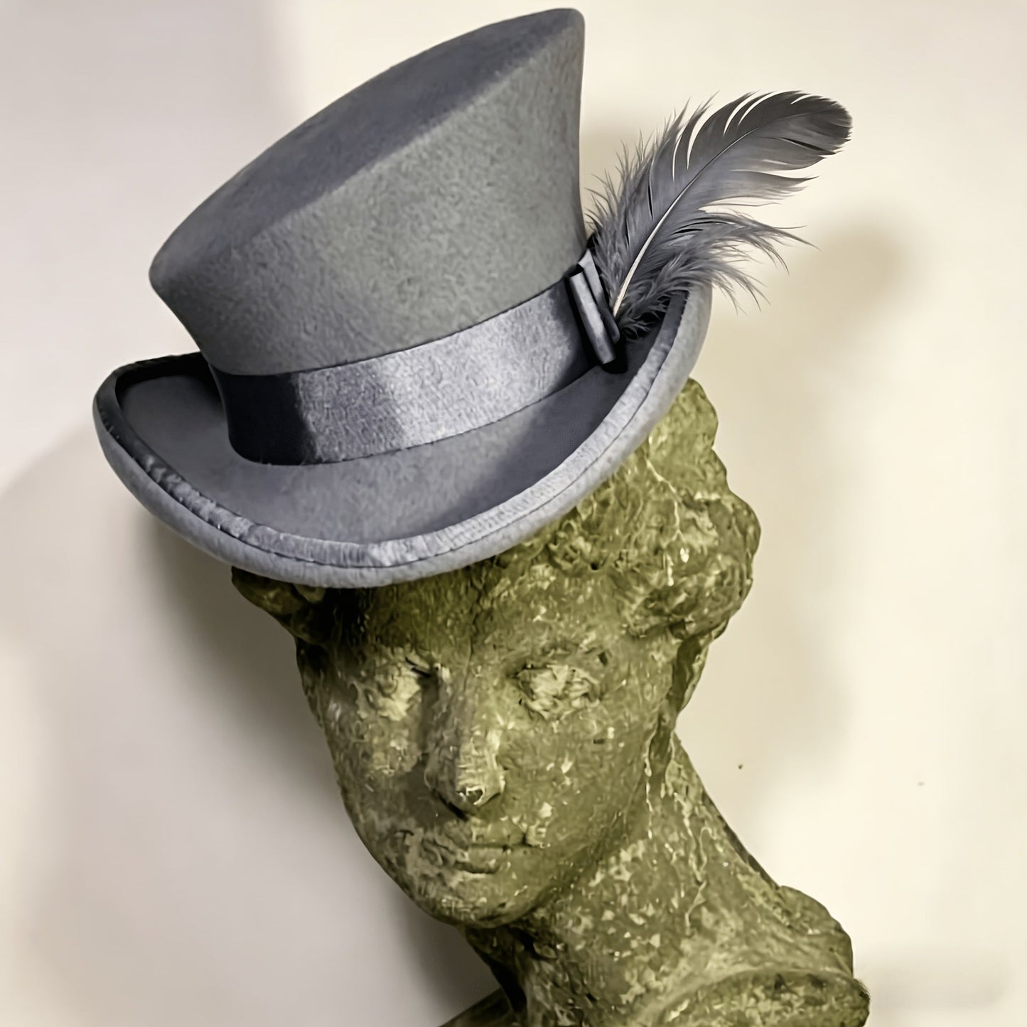 100% Wool Felt Fedora Hat with Ribbon for Women & Men – Adjustable Asymmetrical Top Hat for Church Parties Weddings, Elegant Fashion Headwear in 10 Colors, Perfect Christmas Gift