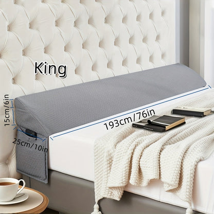 Bed Wedge Pillow Mattress Gap Filler – Headboard Gap Filler for Bed, Close the Gap Between Mattress and Headboard or Wall, Wedge Bolster Pillow for Sleeping Support Backrest Cushion, Small Twin Full Queen King