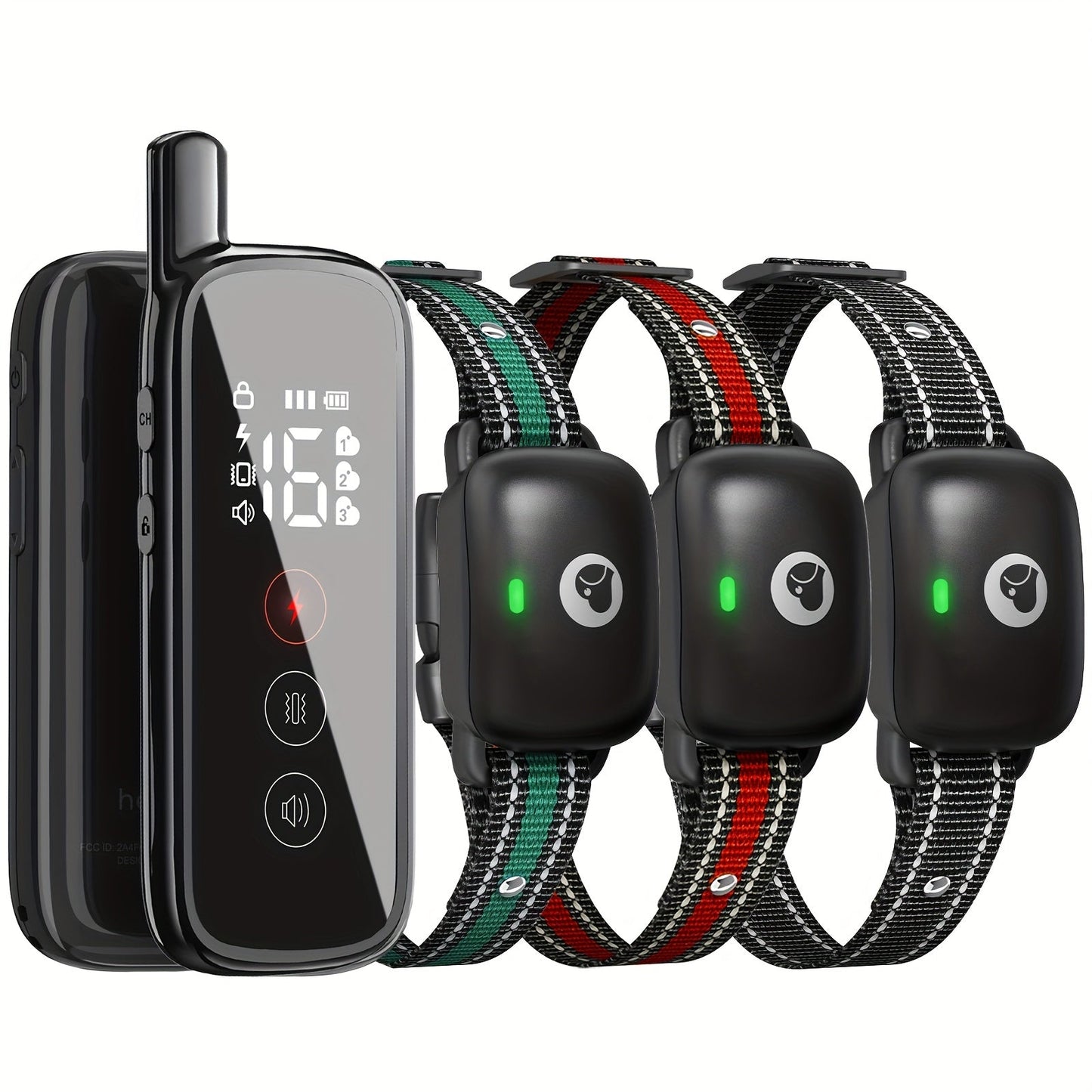 Dog Training Collar with Remote IP68 Waterproof – Rechargeable E-Collar for Small Medium Large Dogs, 3 Modes Beep Vibration Shock, 1640ft Range