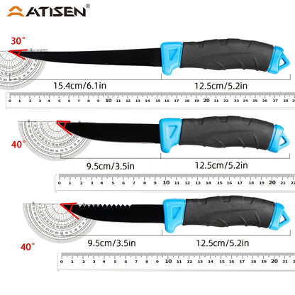 Fishing Knife Set 7/23/104/107 Piece – Stainless Steel Fillet Boning & Gutting Knives with Line Cutter, Camping Cutting Carving Tool Kit, Perfect Fisherman Gift for Men