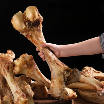 Long-Lasting Beef Bone Dog Chews Large Beef Flavor Chew Bones for Medium and Large Dogs Natural Daily Reward Treats for Indoor and Outdoor Snack Time Pet Dental Chews