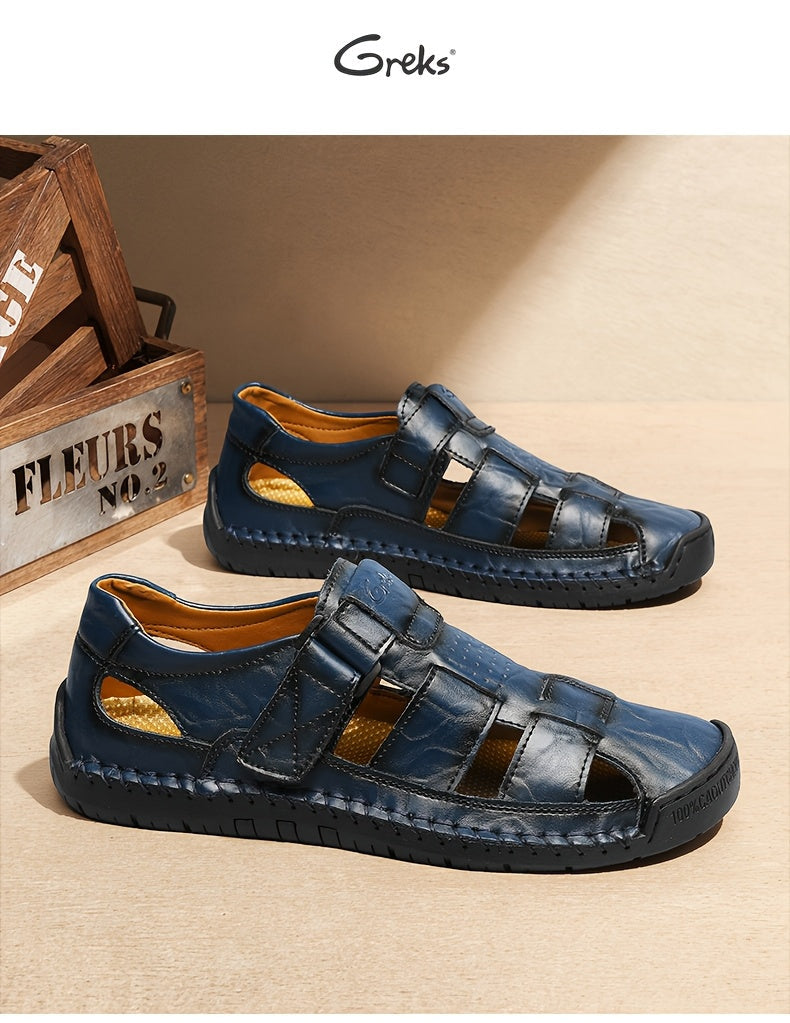 Men's Closed Toe Sport Sandals – Breathable Outdoor Fisherman Shoes, Anti-Slip Summer Beach Loafers for Hiking, Walking & Water Activities | Velora