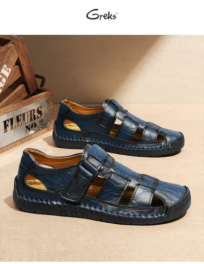 Men's Closed Toe Sport Sandals – Breathable Outdoor Fisherman Shoes, Anti-Slip Summer Beach Loafers for Hiking, Walking & Water Activities | Velora