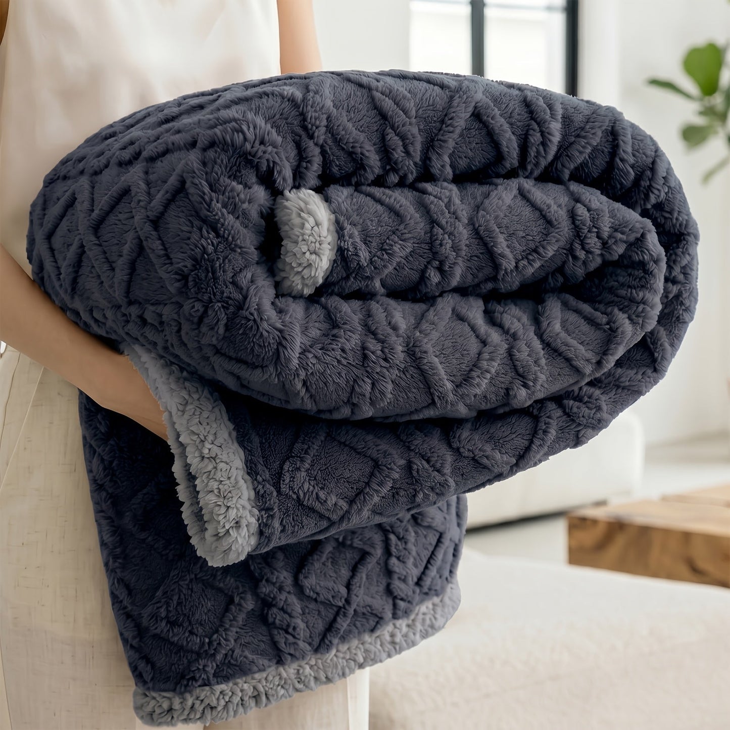 Liquid-Proof Pet Blanket Reversible Sherpa Fleece Sofa Bed Furniture Protector for Dogs Cats Machine Washable Throw Blanket Small Medium Large XL Light Gray Khaki Beige Dark Gray